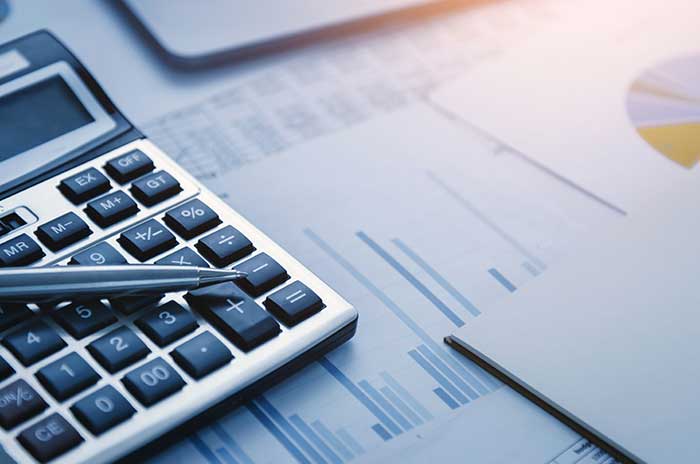 calculator and papers for conservatorship